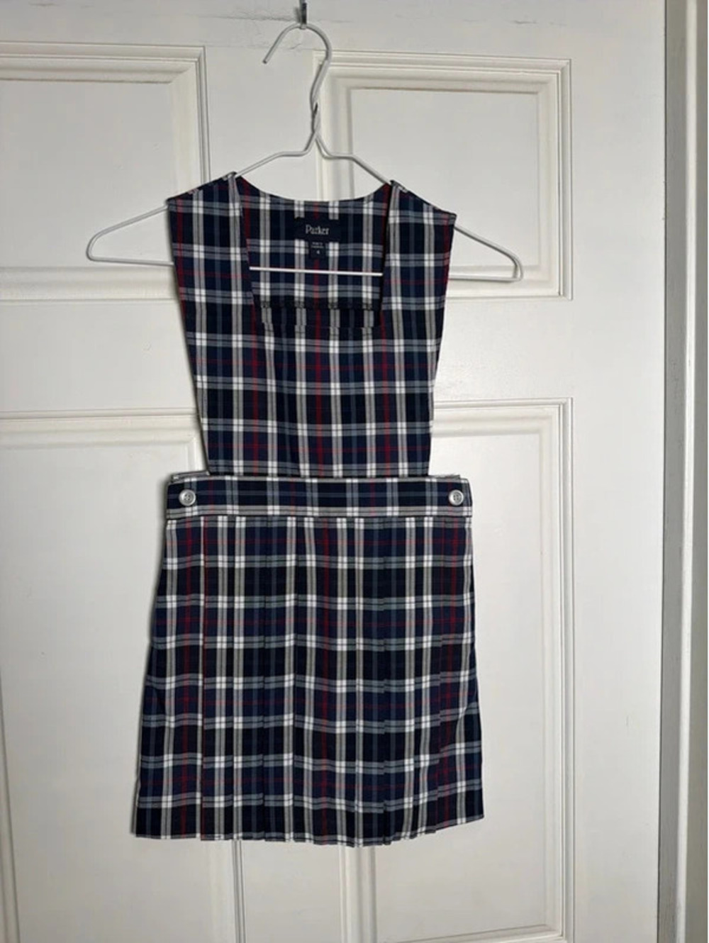 Parker Blue Pleated Apron Dress Uniform